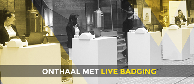 Onthaal met live badging_