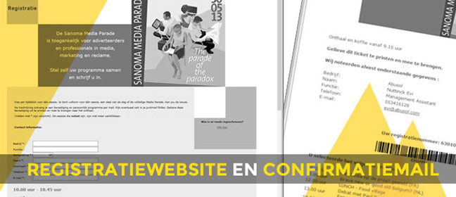 registratiewebsite en confirmatie_