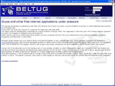 BELTUG news detail