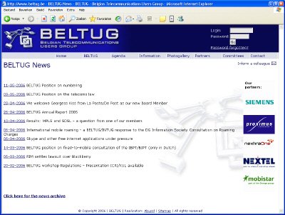 BELTUG news archive