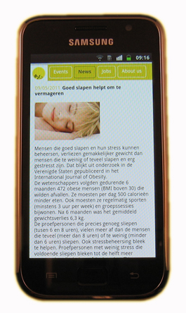 Event website op iphone - nieuws