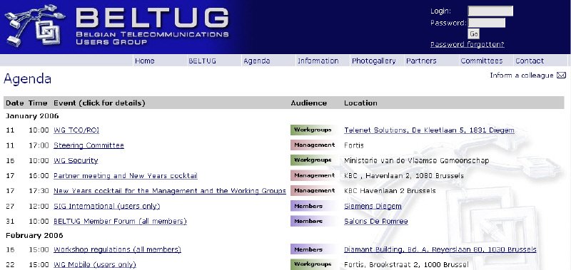 Agenda BELTUG