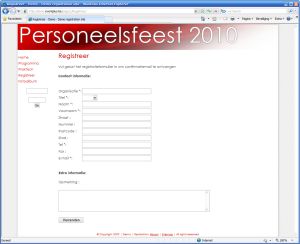 Registratiepagina