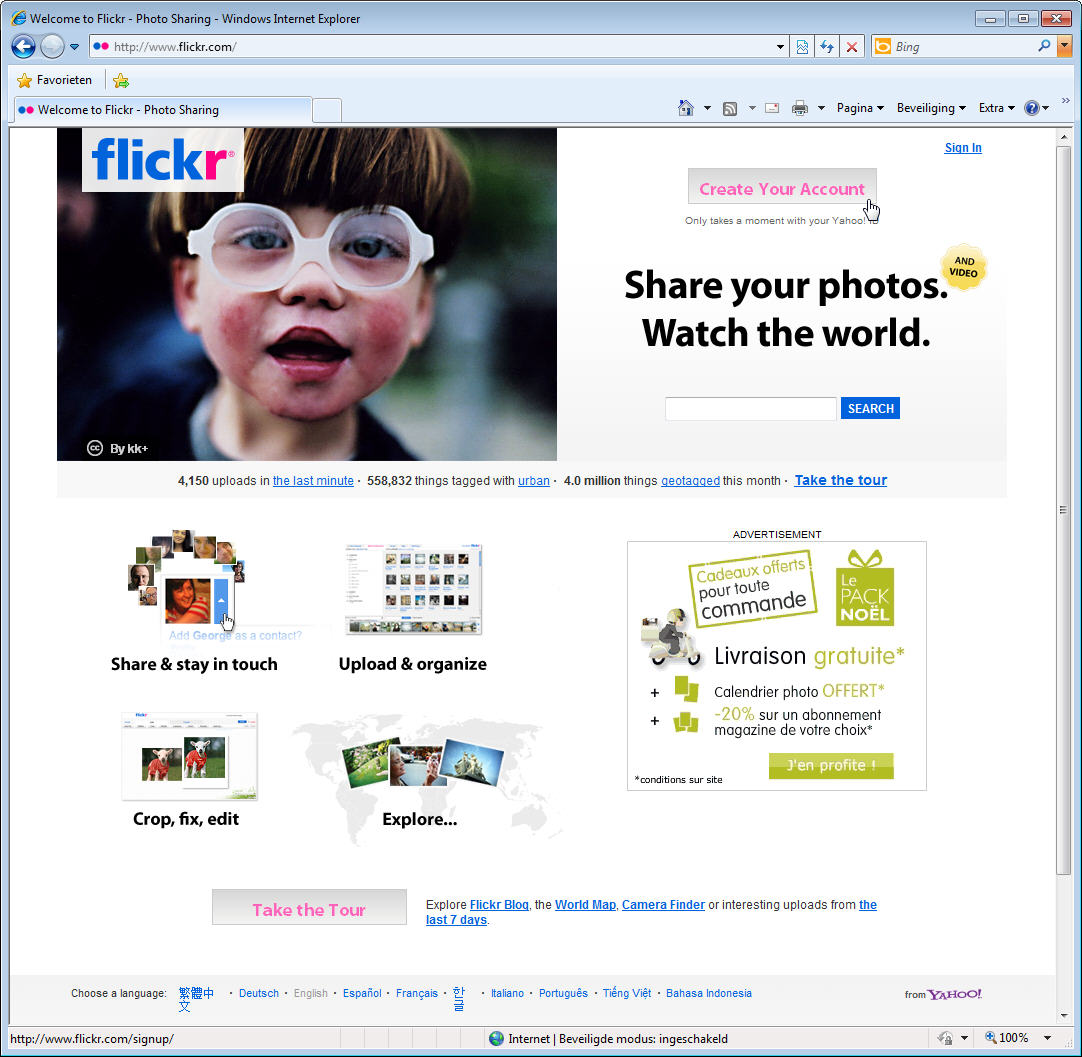 configuratie flickr