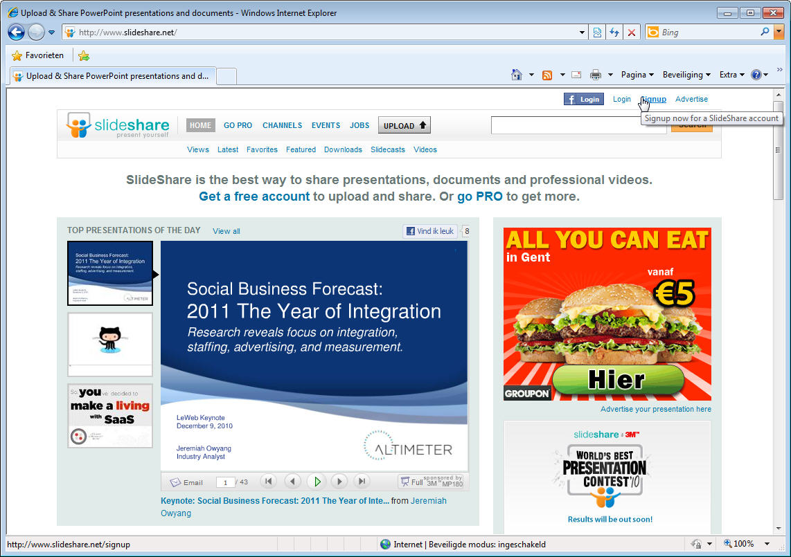 configuratie slideshare