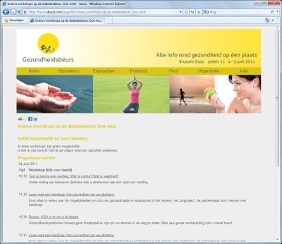 Beurs website - beurs congres - programma - overzicht
