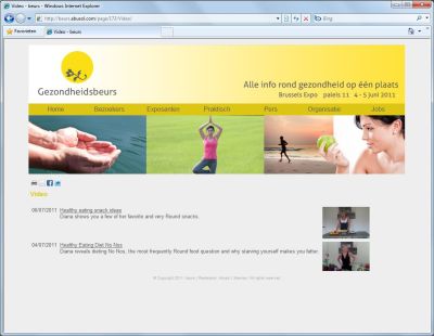Website beurs / website congres - video - lijst