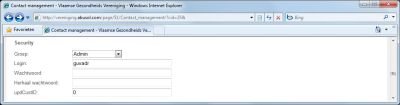 Contactbeheer Security