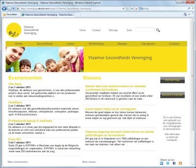Website homepage